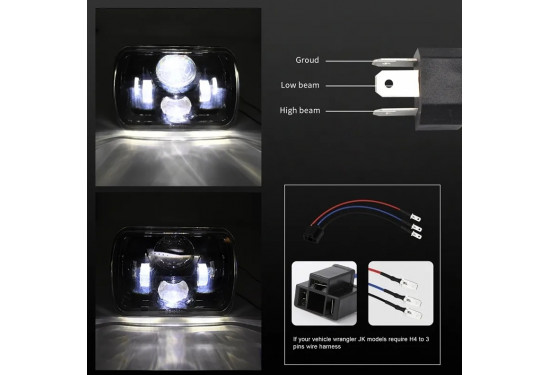 Светодиодные фары головного света 60W 7x6 / 7x5 дюймов