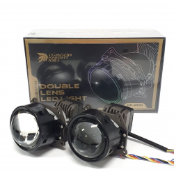 Светодиодные LED линзы в фары Aozoom Dragon Knight версия DK200 3.0 дюйма 5000K 12В ближний/дальний