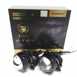 Светодиодные LED линзы в фары Aozoom King Kong 3.0 дюйма 5000K 12В ближний/дальний