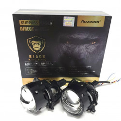 Светодиодные LED линзы в фары Aozoom King Kong 3.0 дюйма 5000K 12В ближний/дальний