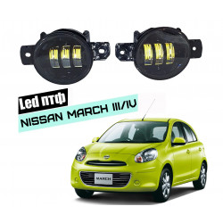 Светодиодные противотуманные LED фары для Nissan March 2002-2013