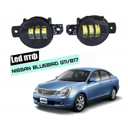 Светодиодные противотуманные LED фары для Nissan Bluebird Sylphy G11/B17 2005-2018