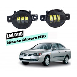 Светодиодные противотуманные LED фары для Nissan Almera N16 2002-2006