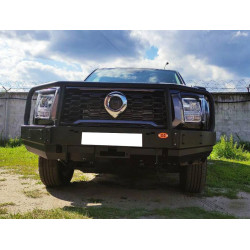 Бампер силовой передний OJ серии "ТУРИЗМ" для Great Wall Poer KingKong 2021+ с кенгурином