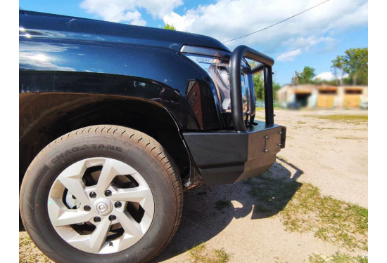 Бампер силовой передний OJ серии "ТУРИЗМ" для Great Wall Poer KingKong 2021+ с кенгурином