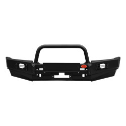 Бампер силовой передний OJ серии "ТРОФИ" для Great Wall Wingle 5 2011-2016 с центральной дугой и ПТФ