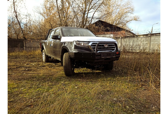 Бампер силовой передний OJ серии "ТРОФИ" для Great Wall Wingle 7 2018+ с местами под ПТФ