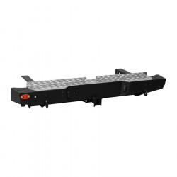 Бампер силовой задний OJ серии "ТРОФИ" для Mitsubishi L200 2006-2015 с квадратом под фаркоп