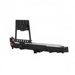 Бампер силовой задний OJ серии "ТРОФИ" для Mitsubishi L200 2006-2015 с калиткой под запаску и квадратом под фаркоп