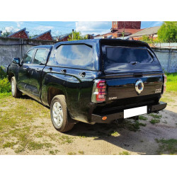 Бампер силовой задний OJ серии "ТУРИЗМ" для Great Wall Poer KingKong 2021+ с квадратом под фаркоп