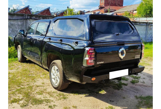 Бампер силовой задний OJ серии "ТУРИЗМ" для Great Wall Poer KingKong 2021+ с квадратом под фаркоп