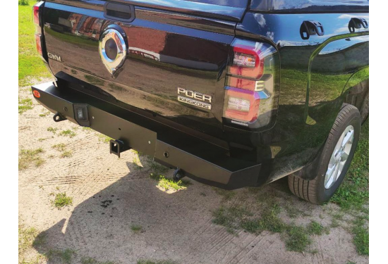 Бампер силовой задний OJ серии "ТУРИЗМ" для Great Wall Poer KingKong 2021+ с квадратом под фаркоп