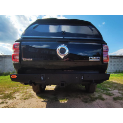 Бампер силовой задний OJ серии "ТУРИЗМ" для Great Wall Poer KingKong 2021+ с квадратом под фаркоп