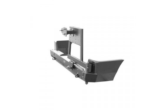 Бампер силовой задний OJ серии "ТРОФИ" для УАЗ Патриот с площадкой под лебедку и калиткой под запаску