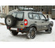 Бампер силовой задний OJ серии "ТРОФИ" для Chevrolet NIVA с калиткой под запаску и квадратом под фаркоп