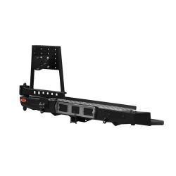 Бампер силовой задний OJ серии "ТРОФИ" для Volkswagen Amarok с калиткой под запаску и квадратом под фаркоп