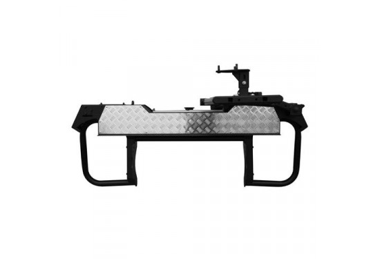 Бампер силовой задний OJ серии "ТРОФИ" для Volkswagen Amarok с калиткой под запаску и квадратом под фаркоп