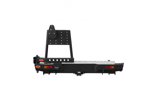 Бампер силовой задний OJ серии "ТРОФИ" для Great Wall Wingle 5 / Wingle 7 с калиткой под запаску и квадратом под фаркоп