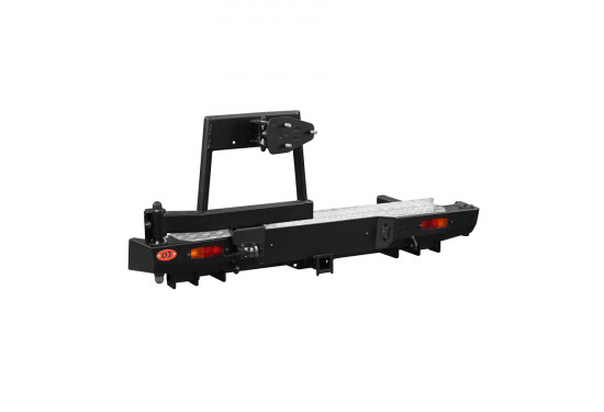 Бампер силовой задний OJ серии "ТРОФИ" для Great Wall Wingle 5 / Wingle 7 с калиткой под запаску и квадратом под фаркоп