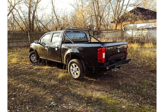 Бампер силовой задний OJ серии "ТУРИЗМ" для Great Wall Wingle 5 / Wingle 7 с квадратом под фаркоп