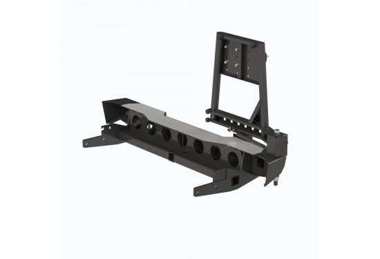 Бампер силовой задний OJ серии "ТРОФИ" для Sollers ST6 и JAC T6 с калиткой под запаску