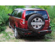 Бампер силовой задний OJ серии "ТРОФИ" для Great Wall Hover H3/H5 с калиткой под запаску и квадратом под фаркоп