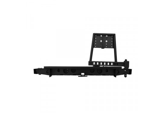 Бампер силовой задний OJ серии "ТРОФИ" для УАЗ Патриот Пикап с калиткой под запаску и квадратом под фаркоп