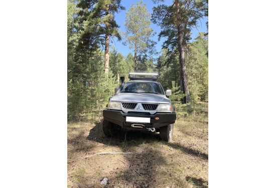 Бампер силовой передний OJ серии "ТУРИЗМ" для Mitsubishi Pajero Sport I 2004-2009