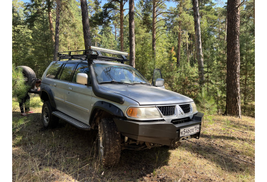 Бампер силовой передний OJ серии "ТУРИЗМ" для Mitsubishi Pajero Sport I 2004-2009
