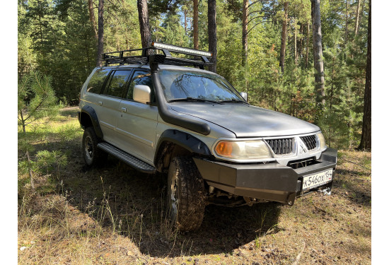 Бампер силовой передний OJ серии "ТУРИЗМ" для Mitsubishi Pajero Sport I 2004-2009