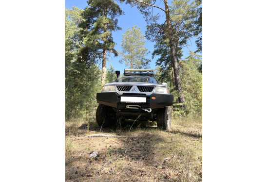 Бампер силовой передний OJ серии "ТУРИЗМ" для Mitsubishi Pajero Sport I 2004-2009