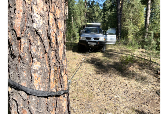 Бампер силовой передний OJ серии "ТУРИЗМ" для Mitsubishi Pajero Sport I 2004-2009