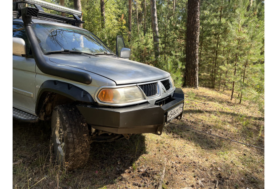 Бампер силовой передний OJ серии "ТУРИЗМ" для Mitsubishi Pajero Sport I 2004-2009