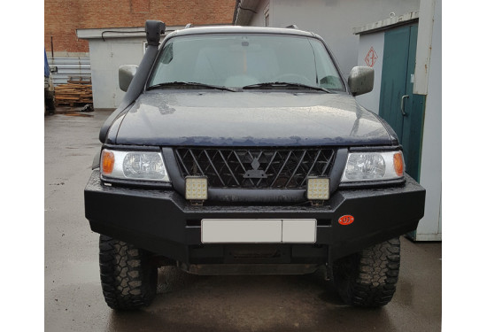 Бампер силовой передний OJ серии "ТУРИЗМ" для Mitsubishi Pajero Sport I 2004-2009