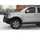 Бампер силовой передний OJ серии "ТРОФИ" для Nissan Navara D40 / Pathfinder R51 2004-2010 с кенгурином и противотуманными фарами