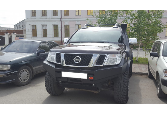 Бампер силовой передний OJ серии "ТУРИЗМ" для Nissan Navara D40 / Pathfinder R51 2010-2015