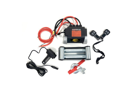 Лебедка электрическая 12V PRO-TOP 12500 lbs / 5670 кг стальной трос