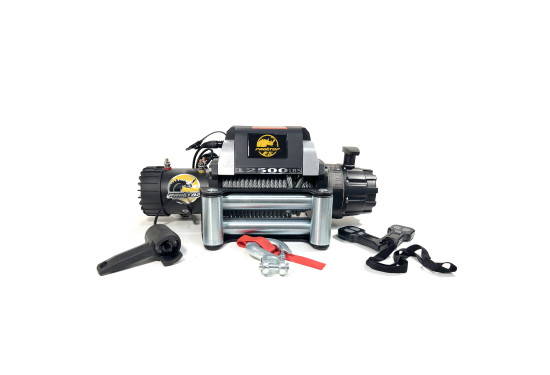 Лебедка электрическая 12V PRO-TOP 12500 lbs / 5670 кг стальной трос