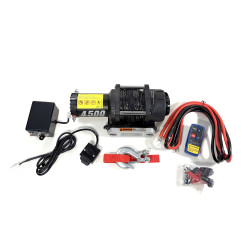 Лебедка электрическая 12V PRO-TOP 4500 lbs / 2040 кг синтетический трос