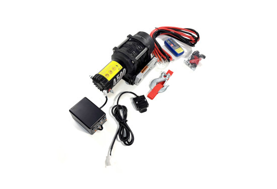 Лебедка электрическая 12V PRO-TOP 4500 lbs / 2040 кг синтетический трос