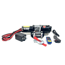 Лебедка электрическая 12V PRO-TOP 5500 lbs / 2495 кг стальной трос