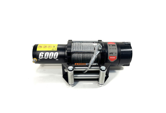 Лебедка электрическая 12V PRO-TOP 6000 lbs / 2722 кг стальной трос
