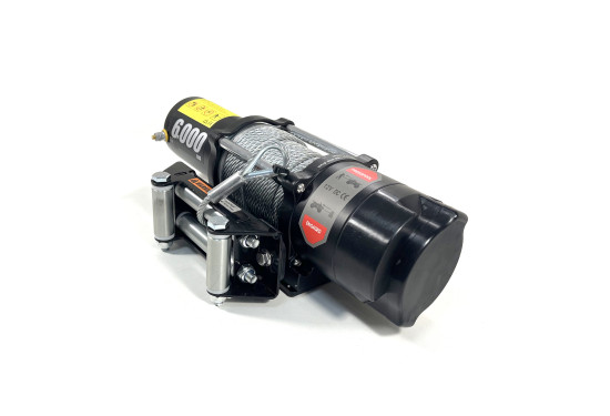 Лебедка электрическая 12V PRO-TOP 6000 lbs / 2722 кг стальной трос