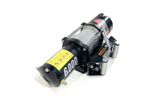 Лебедка электрическая 12V PRO-TOP 6000 lbs / 2722 кг стальной трос