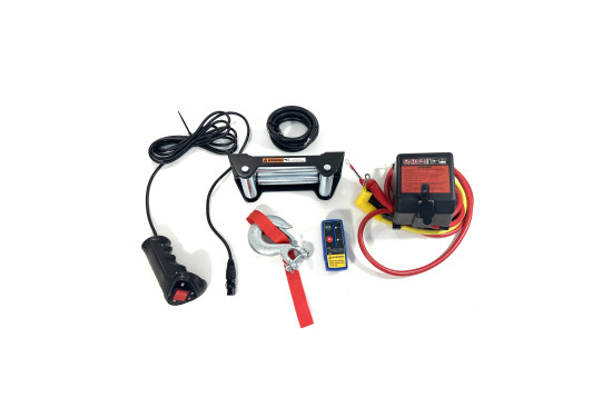 Лебедка электрическая 12V PRO-TOP 8000 lbs / 3630 кг стальной трос