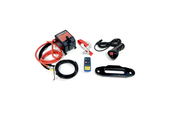 Лебедка электрическая 12V PRO-TOP 8000 lbs / 3630 кг синтетический трос