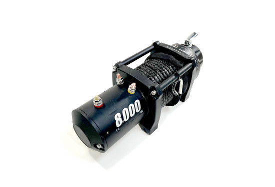 Лебедка электрическая 12V PRO-TOP 8000 lbs / 3630 кг синтетический трос