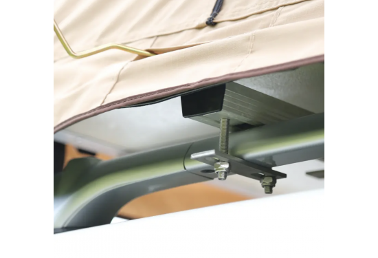 Палатка на крышу автомобиля раскладная c тамбуром (193*310*126 см) Алюминиевая рама + Лестница, ткань Оксфорд