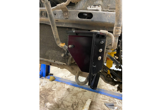 Площадка под лебёдку в штатный бампер Toyota Land Cruiser Prado 120