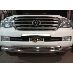 Площадка под лебёдку в штатный бампер Toyota Land Cruiser 200 2007-2012